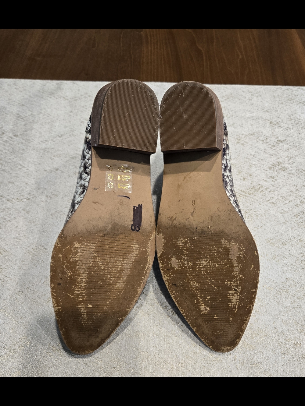 Madewell SnakePrint Leather Chelsea Ankle Boots Block Stacked heel WesternBoho 6 - Picture 7 of 8